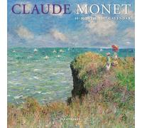 Graphique Mini calendario da parete 2027 di Claude Monet, 17,8 x 17,8 cm, carta spessa, calendario per casa e ufficio, grande griglia mensile, 3 lingue e festività contrassegnate, pagina di anteprima