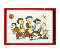 Graphique Peanuts Gang, 16 biglietti Peanuts Friends, impreziositi con glitter, con buste abbinate e scatola portaoggetti, 8,3 x 12,1 cm