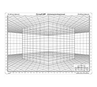 Graph'it - Griglia prospettica flessibile - Strumento di disegno per studenti e professionisti - Modello di cubo prospettico obliquo - Multiuso - Formato A4