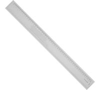 GRAPH'IT Righello 50 cm graduato - smussato e bordo antimacchia - acrilico trasparente resistente - ideale per studenti, artisti e professionisti, lettura semplice, disegno materiale tecnico,