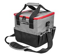 GRAPHITE Borsa porta attrezzi professionale e pratica da 12 l, 25 x 25 x 25 cm, fondo rinforzato, tracolla regolabile, 14 tasche esterne, 3 tasche interne, cerniera robusta