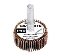 GRAPHITE Levigatrice a ventaglio per trapano, avvitatore a batteria, levigatrice dritta, levigatrice a lamelle universale su fusto, legno, metallo, plastica, strumento di levigatura di precisione