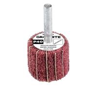 GRAPHITE Levigatrice a ventaglio per trapano, avvitatore a batteria, levigatrice dritta, levigatrice a lamelle universale su fusto, legno, metallo, plastica, strumento di levigatura di precisione