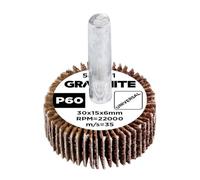 GRAPHITE Levigatrice a ventaglio per trapano, avvitatore a batteria, levigatrice dritta, levigatrice a lamelle universale su fusto, legno, metallo, plastica, strumento di levigatura di precisione