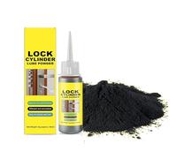 Graphite Lock Lubrificante in polvere - 8 g Lubrificante cilindrico a matita per buchi di serratura, porte e finestre - riduzione dell'attrito a lunga durata per un funzionamento regolare (1 pz)