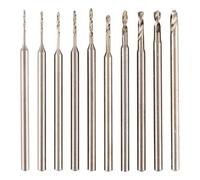 GRAPHITE Set di mini punte per smerigliatrice, 10 pezzi, HSS, 0,6-2,3 mm, mini punte da 2,35 mm