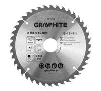 GRAPHITE Widia - Lama per sega circolare in metallo duro per legno, truciolato, MDF, compensato e alluminio, tagli precisi, con anelli riduttori puliti e rapidi