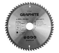 GRAPHITE Widia - Lama per sega circolare in metallo duro per legno, truciolato, MDF, compensato e alluminio, tagli precisi, con anelli riduttori puliti e rapidi