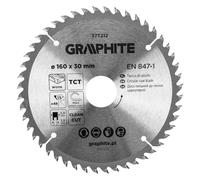 GRAPHITE Widia - Lama per sega circolare in metallo duro per legno, truciolato, MDF, compensato e alluminio, tagli precisi, con anelli riduttori puliti e rapidi