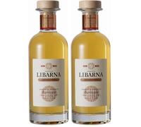 Grappa Libarna Barricata 70cl - Grappa da uve Moscato invecchiata 12 mesi. Dolce e aromatica. 41% vol. (Confezione da 2)