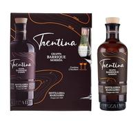 Grappa Morbida Barrique Gift Box con due bicchieri tulipano • Marzadro • 50cl