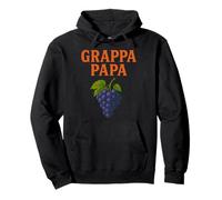 Grappa Papa Distillatore D'uva Liquore Italiano Vintage Felpa con Cappuccio
