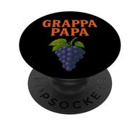Grappa Papa Distillatore d'Uva Liquore Italiano Vintage PopSockets PopGrip Adesivo