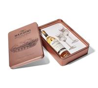 Grappa Riserva 3 Anni Nardini 70cl con 2 Calici Tulipano - Invecchiata in Botti di Rovere - Distillato Italiano dal 1779, Gusto Morbido e Intenso - Confezione Regalo Elegante