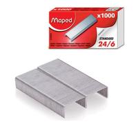 Grappe Metalliche Maped 24/6 Confezione da 1000 Unità per Carta