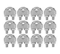 Grappes de Câble en Acier Inoxydable 12pcs, 1/8 Pouce M3, Clips de Câble et Colliers de Serrage - Résistance à la Corrosion, Installation Sécurisée pour Câbles et Cordon