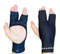 Grappz - Ju Jitsu Bjj Dito Nastro Alternativa Compressione Grappling Guanti V1 - Nero, L