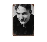 GRARE Poster vintage in metallo con attore britannico Tom Hardy, decorazione artistica da parete per pub, club, caffetterie, bar, decorazione artistica da parete in stile retrò, 20 x 30 cm