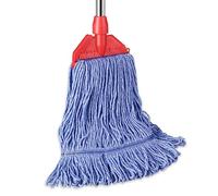 GRAREND Mocio commerciale con manico per mocio da 152,4 cm, in cotone industriale resistente per la pulizia dei pavimenti, mocio bagnato con estremità ad anello per casa, cucina, garage, ufficio,