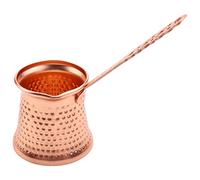 GRARRO Caffettiera Turca in Rame, Macchina Caffè per Cezve, Conica, Marrone, 320 ml