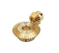 GRASAKY 0.5 Modulo 1:2 Riduzione Ingranaggi Conici Ingranaggi Conici a Diametro Uguale 90 Gradi Driver 0.5M 20T 40T Pignone Conico Trasmissione conica(20T 4mm 40T 4mm bore)