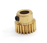 GRASAKY 1 pz. 0,4 Modulo Pignone Cilindrico 34T 35T Ingranaggio a Denti Dritti 0,4M 34T 35T Ingranaggio Cilindrico in Ottone con Gradino pignone albero(34 teeth 3.17mm bore)