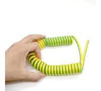 GRASAKY Cavo di prolunga unipolare a spirale quadrata da 15 AWG, 1,5 mm, con molla di messa a terra a trazione Estensione(Stretch 4 meters)