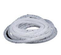GRASAKY Guaina di protezione isolante for cavi in PE ad alta temperatura, a spirale, for circuiti elettrici automobilistici proteggere la manica(White,6mm x 15 meters)