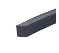 GRASAKY Guarnizione in gomma fluorurata quadrata resistente alle alte temperature e agli agenti chimici nera Striscia di gomma fluorurata 5 mm 6 mm 7 mm 15 mm 16 mm 18 mm Striscia angolare(3 meter 10x