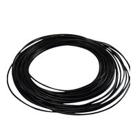 GRASAKY Tubo da 2mm x 4mm Accessori for stampante 3D Tubo in PTFE Tubo di alimentazione con ugello remoto Resistenza alle alte temperature 1 metro Trasporto(Nero)