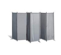 GRASEKAMP Qualität seit 1972 Paravent - Confezione Doppia, 220 x 170 cm, Colore: Grigio