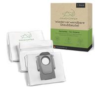 GRASHÜPFER® ReuseMe - Sacchetti riutilizzabili con cerniera, 3 pezzi, S8+, S8 Pro Ultra, S7 Pro Ultra, S7 MaxV Pro Ultra, Q7 Max+, Q8 Max+ (Per Dreame)