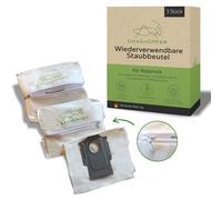 GRASHÜPFER® ReuseMe - Sacchetti riutilizzabili con cerniera, 3 pezzi, S8+, S8 Pro Ultra, S7 Pro Ultra, S7 MaxV Pro Ultra, Q7 Max+, Q8 Max+ (Per Roborock)