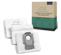 GRASHÜPFER - Sacchetti per aspirapolvere riutilizzabili, 3 pezzi, con chiusura lampo, per DEEBOT X11 PRO OMNI, X9, X8 PRO, X8 PRO PLUS, T30C, T50 PRO OMNI, T80 OMNI