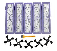 GRASKY Rullo e spazzola laterale e filtro/adatto per Neato Botvac D Series D70 D75 D80 D85 collegamento D3 D5 D7 set ricambi auto (colore: lavanda)