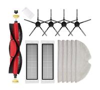 GRASKY Spazzola principale rimovibile filtro HEPA lavabile/adatto per Xiaomi Roborock S6 S60 S65 S5 MAX T6 Tanos panno di ricambio (colore: cachi scuro)
