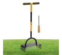 Grass Aerator, Aerator Lawn Tool, Strumento di aerazione per Punte manuali del prato, Punzonatura di Terreno potenziale Fori di rilascio per Il Terreno della Fattoria del Giardino.