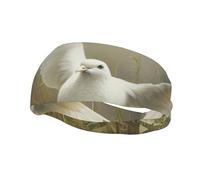 Grass And Dove 2 Print Sports Sweatband elastico traspirante e traspirante fascia per la corsa