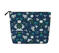Grass and Dove - Trousse da viaggio in canapa finta, riutilizzabile, per cosmetici, accessori, articoli da toeletta da donna, molteplici usi, Nero , Taglia unica