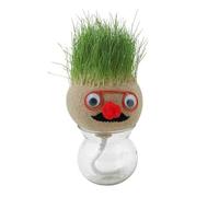 Grass Head Doll - Testa di educativa per bambini | Bambole Bonsai Grass Head | Pianta bambola | Figura Bambole Gra-ss Heead per la casa e il giardino Decor
