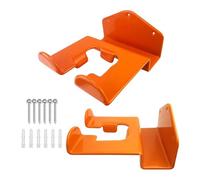 Grass Trimmer Hanger - Orange Color 2 pezzi Heavy Duty Wall Organizer Rack | Garage Storage Hooks, Garage Utility Storage for Hedge Trimmer, Power Tool, Chainsaw, Ladders, Lawnmowers