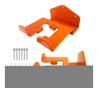 Grass Trimmer Hanger - Orange Color 2pcs Heavy Duty Wall Mounted Organizer Rack | Garage Storage Hooks, Garage Utility Storage For Hedge Trimmer, Power Tool, Chainsaw, Ladders, Lawnmowers