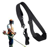 Grass Trimmer Shoulder Strap - Adjustable Padded Carry Harness Support | Replacement Shoulder Strap for Strimmer and Brush Cutter Tools | Backyard Greenhouse Driveway Garage Farm Patio Deck Terrace Ga