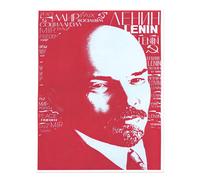 Grassa arte murale Lenin rossa decorazione politica moderna