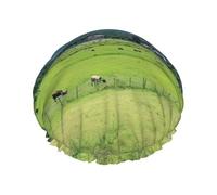 Grasses View Print Cuffia da doccia riutilizzabile per le donne Cuffia da doccia con elastico a doppio strato per il bagno dei capelli lunghi