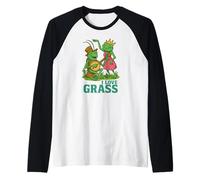 Grasshopper-Banjo Love-Bluegrass-Music, Country-Music Banjo Maglia con Maniche Raglan