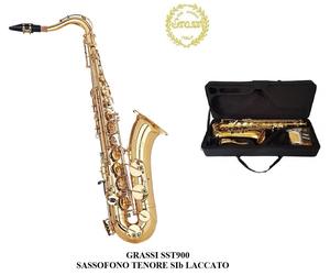 GRASSI SST900 SASSOFONO TENORE SIb LACCATO TENOR SAX + ASTUCCIO E ACCESSORI
