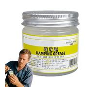 Grasso ammortizzante - grasso siliconico - 5 cm grasso automobilistico, attenuazione del rumore e tenuta, 100 g, bianco, impermeabile e durevole, ideale per porte, finestre, valvole, pistoni e