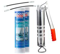 Grasso Barca Marine Impermeabile Liqui Moly 25043 2 X 400 G + Pistola Bocktec