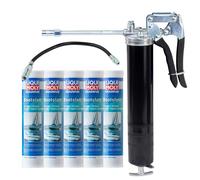 Grasso Barca Marine Impermeabile Liqui Moly 25043 5 X 400 G + Pistola Silicone